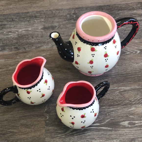 Teapot, milk and creamer set - Picture 6 of 6